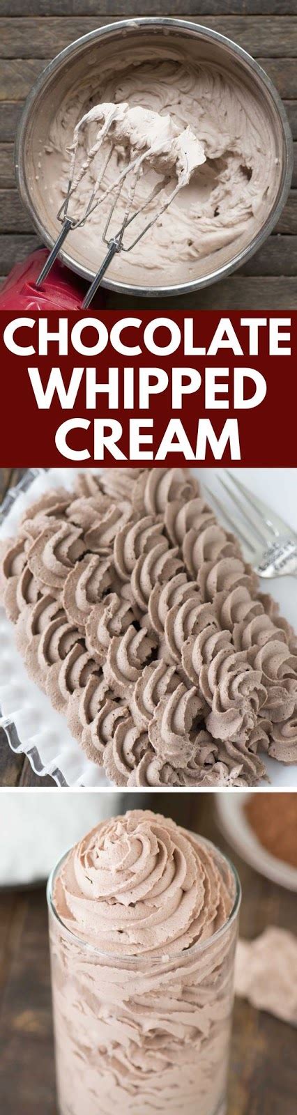 Chocolate Whipped Cream Recipe Cucina De Yung