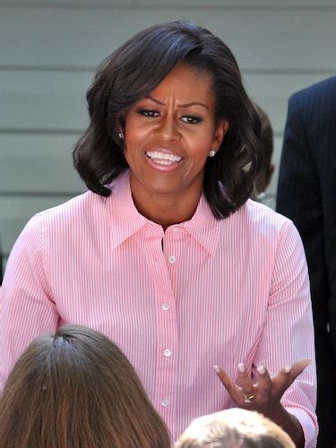 Michelle Obama And Her Hair Celebrating Eight Years Of Bangs Curls