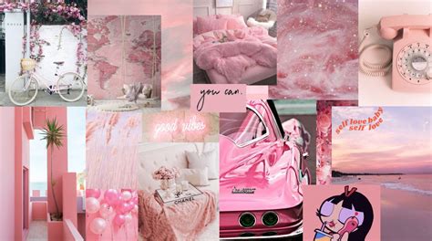 Pink Aesthetic Mood Board Papeis De Parede