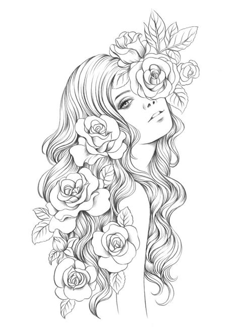Women With Issue Of Blood Coloring Page Sketch Coloring Page