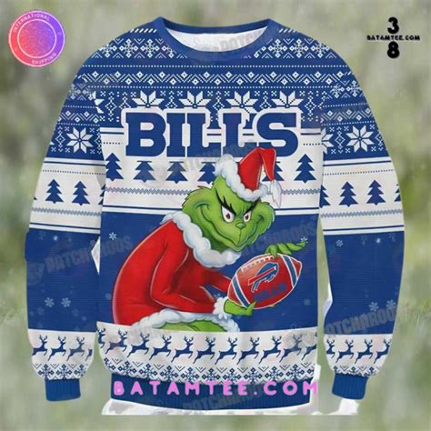 Buffalo Bills Grinch Ugly Sweater Christmas Batamtee Shop Threads
