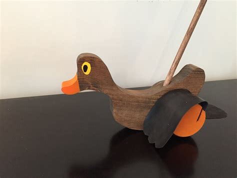 Duck Push Toy Etsy
