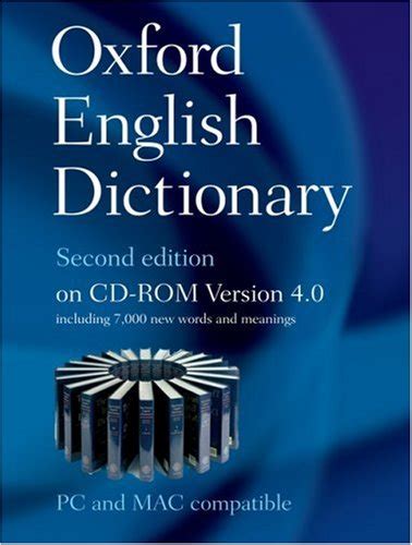 Oxford English Dictionary 2nd Edition Version 40 Windows And Mac