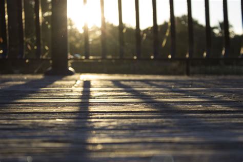 Free Images : light, fence, deck, wood, sunset, night, sunlight