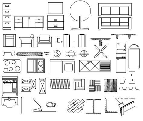 Vector Floor Plan Furniture Symbols ~ Ramrez