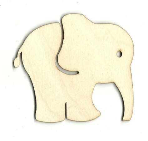 Elephant Laser Cut Wood Shape Ele5 Ebay