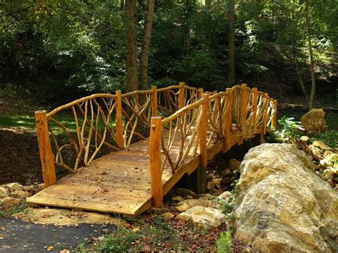Rustic Wooden Footbridge At Acadia Powdersville South Carolina Us