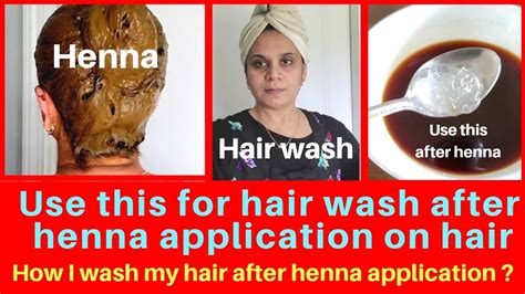 Shampoo your hair thoroughly, follow it. How I wash my hair after HENNA APPLICATION | Hair care ...