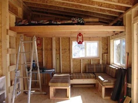 Minimalist Slant Roof Cabin With Loft Ideas Building A Small Cabin