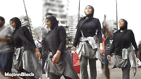 Hijab hijabi vestido apretado culo botín paki bengali falda Fotos de