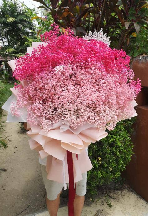 Huge Pink Baby Breath Nieldelia Online Florist Kl Flower Delivery Kl
