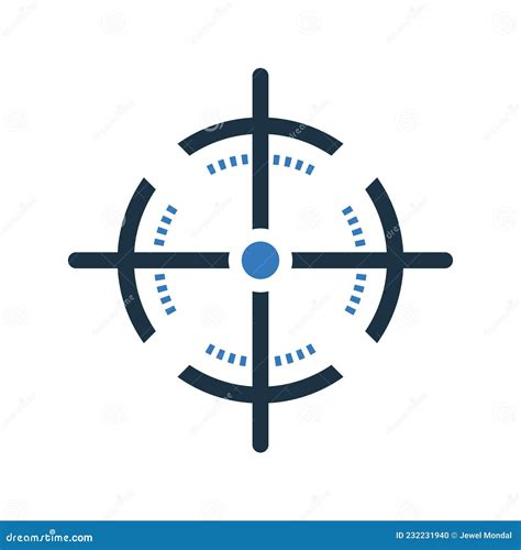Center Cg Gravity Icon Simple Design Stock Vector Illustration Of