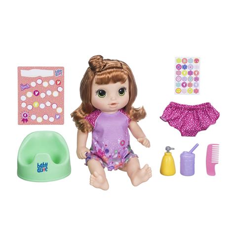 Baby Alive Potty Dance Talking Baby Doll Red Curly Hair
