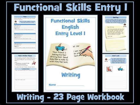 English Functional Skills Entry Level 1 Writing Workbook Inspire And