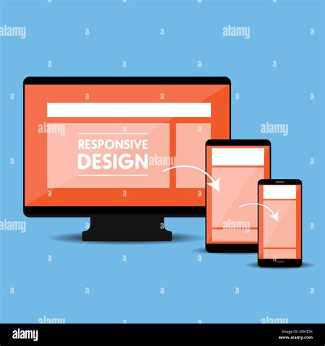 Responsive Web Design Concept Vector Stock Vector Image And Art Alamy
