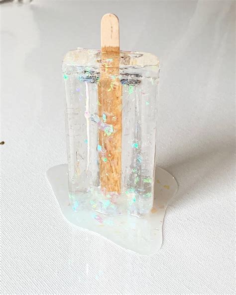 Clear Melting Popsicle Resin Sculpture Etsy