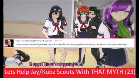 Lets Help Jaykubz Scouts With That Myth 23 Yandere Simulator Youtube