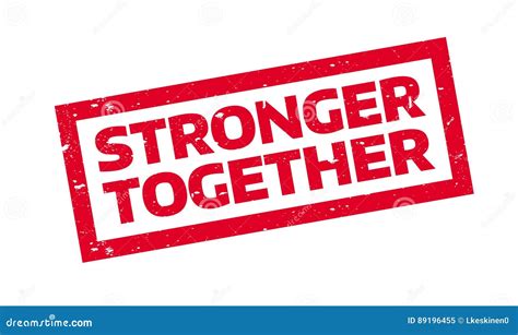 Stronger Together Vector Is Quote Linear Concept