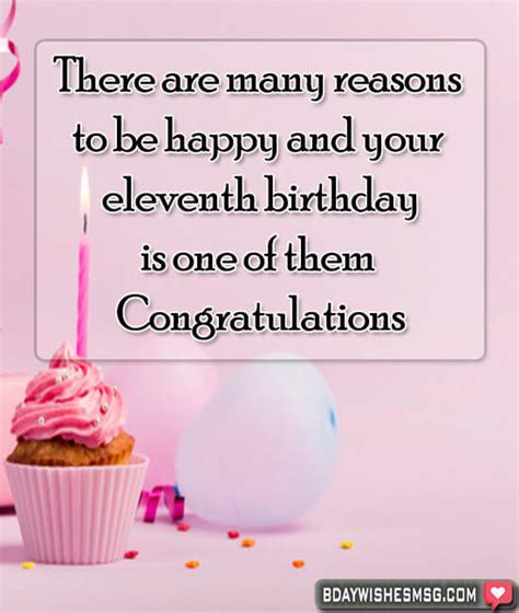 Best Happy 11th Birthday Wishes Bdaywishesmsg