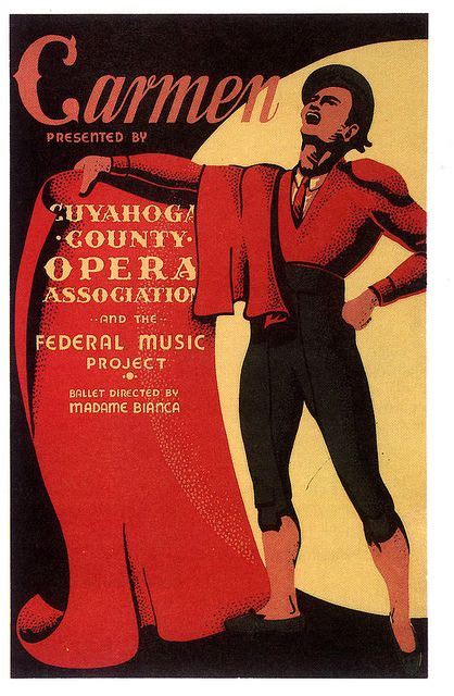 016 Carmen 1939 Library Of Congrress Opera Vintage Posters Wpa Posters