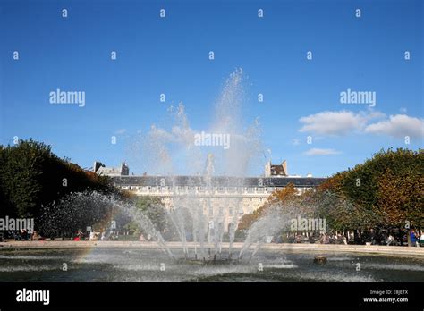 Paris Palais Royal Gardens Stock Photo Alamy