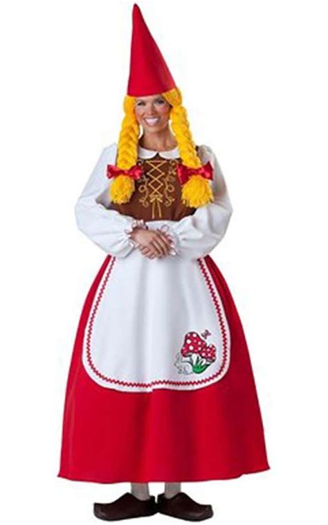 Mrs Garden Gnome Dutch Elite Collection Adult Womens Fancy Dress Costume Ebay