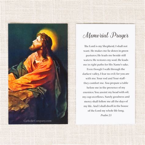 Catholic Funeral Prayer Cards Editable Funeral Prayer Card Template