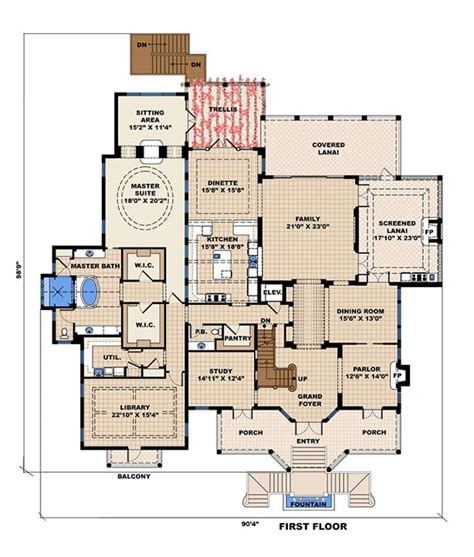 House Plan 1018 00247 Country Plan 6482 Square Feet 4 Bedrooms 4