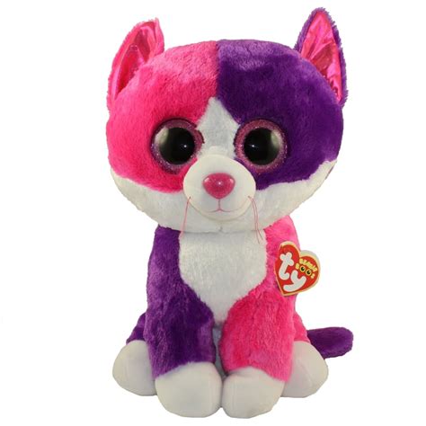 Ty Beanie Boos Pellie The Cat Glitter Eyes Large Size 17 Inch