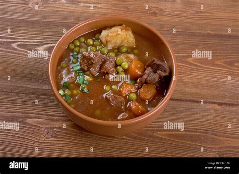 Beef Fricassee French Meat Cut Into Small Pieces Stewed Or Fried