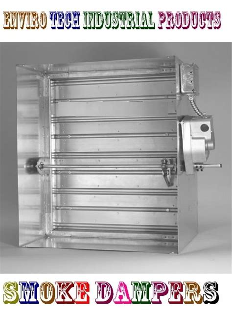 Eti Stainless Steel Fire And Smoke Dampers Motorized Size 610 Mm X