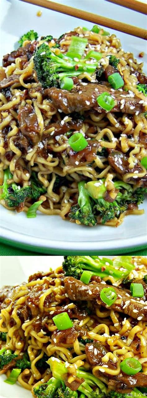 We've got them with eggs and chicken, and served as classic soups and creative salads. Easy One-Skillet Beef and Broccoli Ramen - The Best Blog Recipes