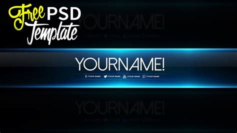 Free YouTube Banner Template PSD - YouTube