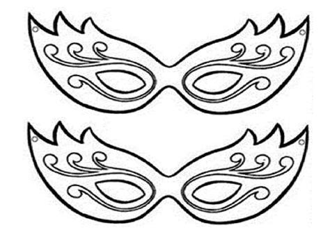 Máscaras Carnaval Imprimir Colorear Y Usar Disfraz Casero
