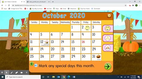 Class Meeting October 2 2020 Starfall Musiccalendar And N2y Baby