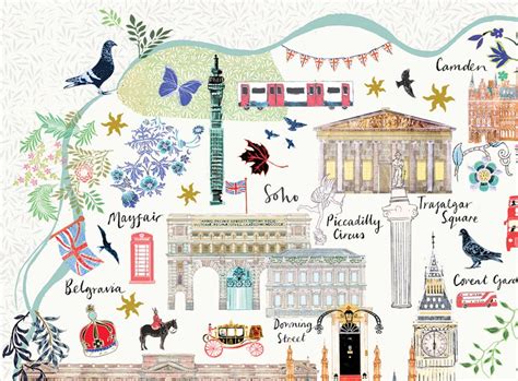 Map Of London Art Print Josie Shenoy Illustration