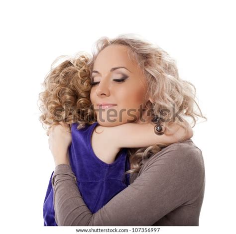 Happy Mother Hugging Her Daughter Stock Photo 107356997 Shutterstock