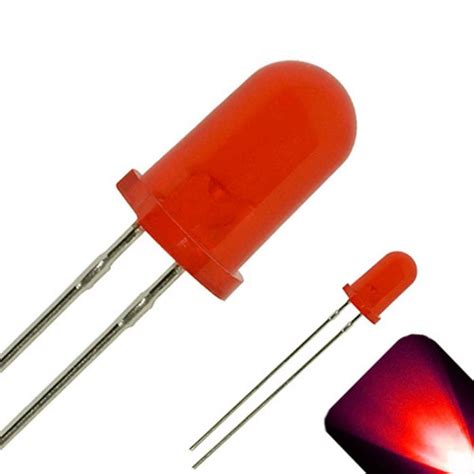 5mm Diffused Round Top Led Red