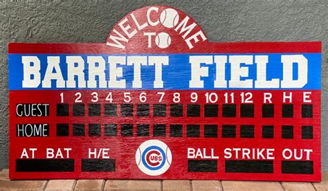 24x45 Xl Baseball Real Wood Hand Painted Personalized Etsy