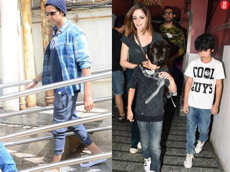 hrithik roshan and sussanne khan take some fun time out with sons view pics bollywood bubble