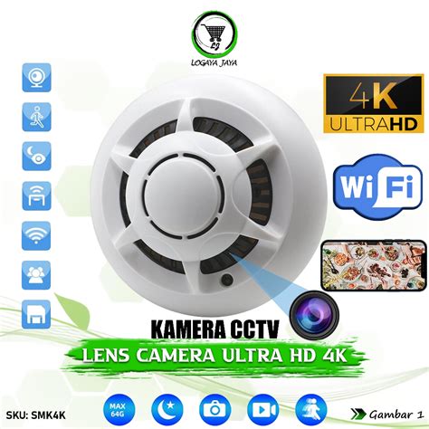 Jual Spy Cam Ip Camera Cctv Wifi Smoke Detector Asap Kamera Full Hd