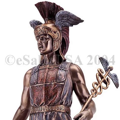 HERMES STATUE ANCIENT Olympian Greek God Homeric Sculpture Mercury