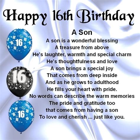 16th Birthday Images For Son 16th Birthday Wishes For Son 16th