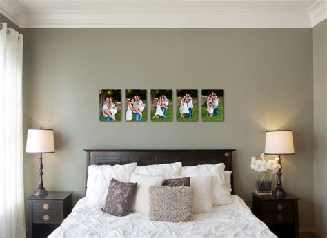 Attach the ledges to the wall using a nail gun, and then begin decorating with photos you love. Wall Gallery Ideas - Morris Family