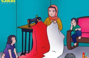 Kompasupacara penaikan bendera sang merah putih di halaman gedung pegangsaan timur 56 (gedung proklamasi). ilustrasi 100 pahlawan Indonesia Fatmawati Penjahit ...