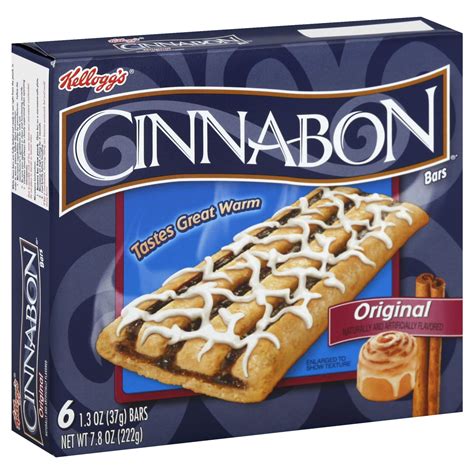 Make cinnabon gift cards a part of your loyalty, reward, or incentive program with perfectgift.com. Kellogg's Cinnabon Bars, Original, 6 - 1.3 oz (37 g) bars 7.8 oz (222 g)