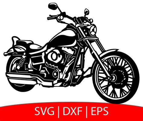 Motorcycle Svg Chopper Svg Cut File Biker Clipart Etsy