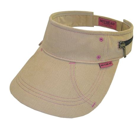 Hothead Wide Brim Sun Visor Hat In Khaki Corduroy Cn11d0vus55 Hats