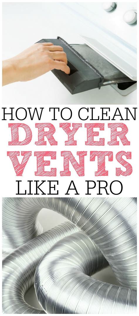 How To Clean Your Dryer Vent Clean Dryer Vent Vent Cleaning Easy