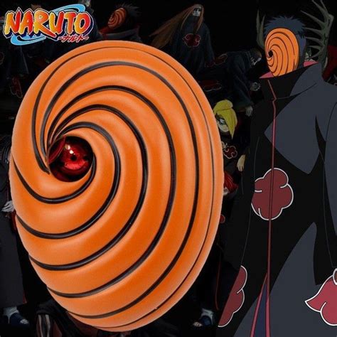 Naruto Uchiha Mask Tobi Obito Akatsuki Ninja Mask Halloween Cosplay